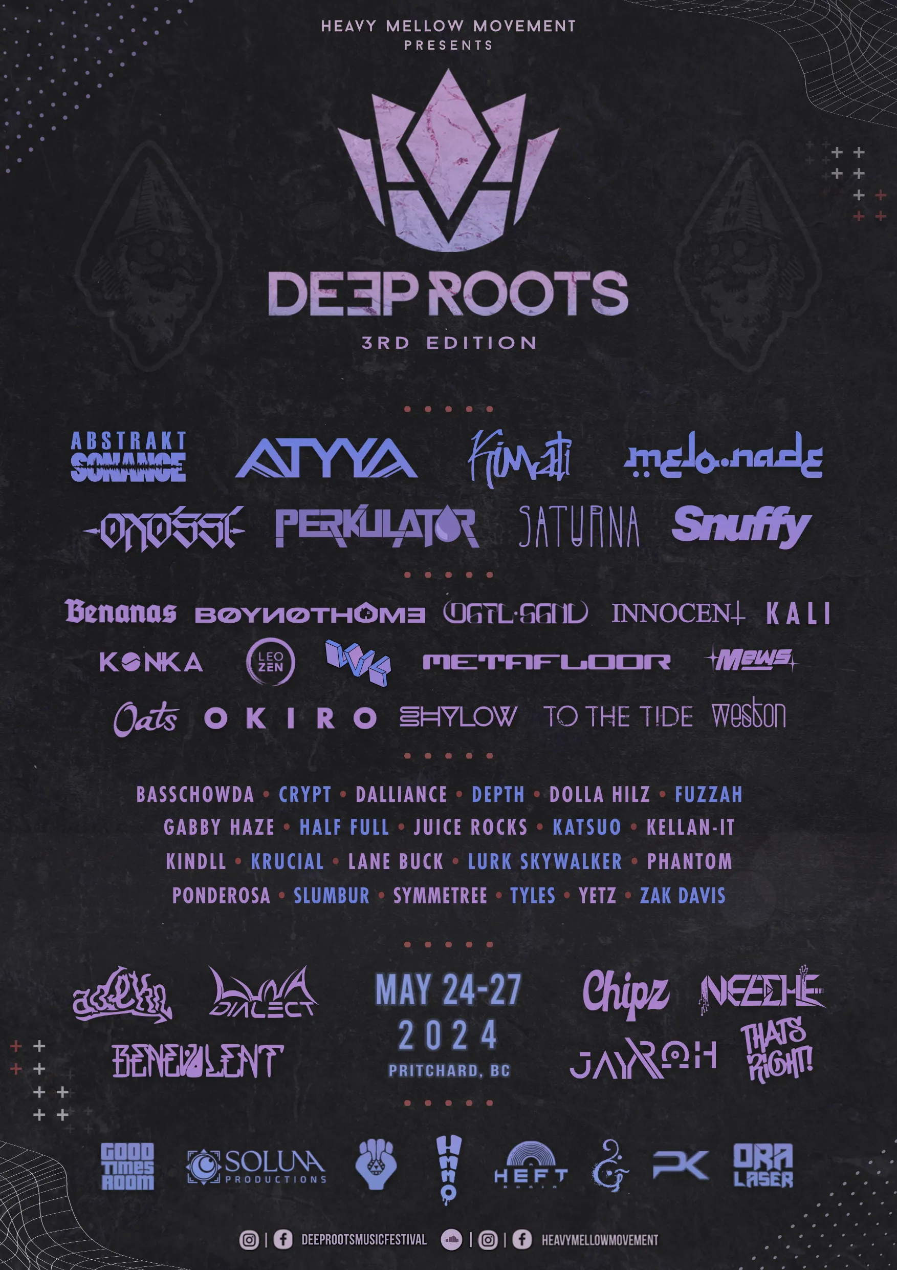 Deep Roots III 2024 lineup poster